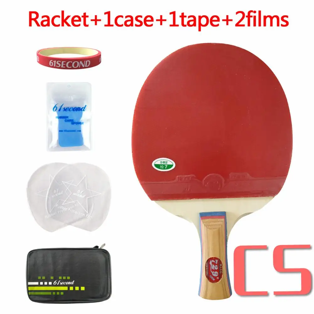 RITC 729 Дружба 1020# Pips-в настольный теннис ракетка для пинг-понга - Цвет: CS with F 1case