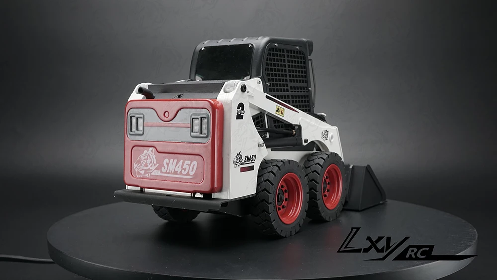 Günstig Gemalt 1/14 RC Bobcat Hydraulische Kompaktlader Modell Pumpe Ventil ESC Motor Radio Ohne Licht Sound Batterie