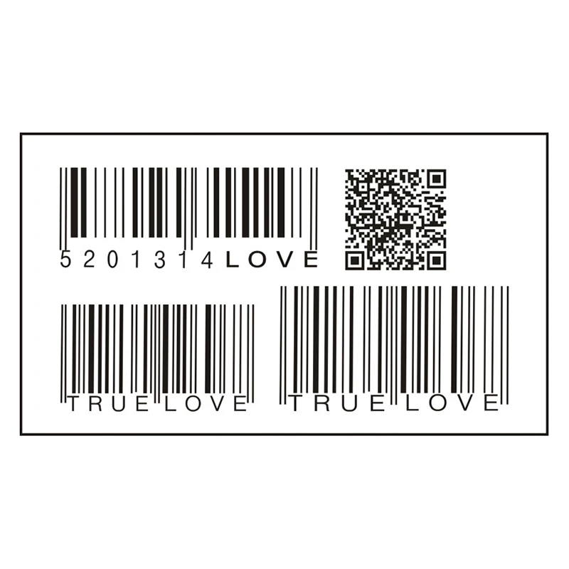 Настоящая любовь Поддельные Штрих-Код Scan Me водонепроницаемый временные татуировки селфи татуировки Стикеры для мужчин/женщин индивидуальность 3D штрих-код дизайн