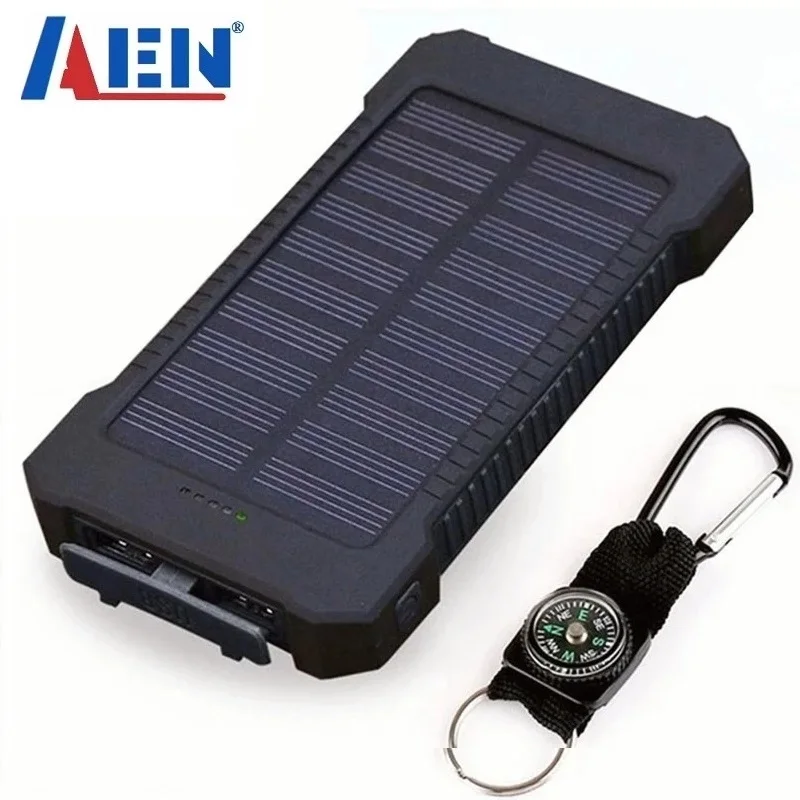 Солнечное зарядное устройство водонепроницаемый 30000mAh с 2 портами (стандарт порта