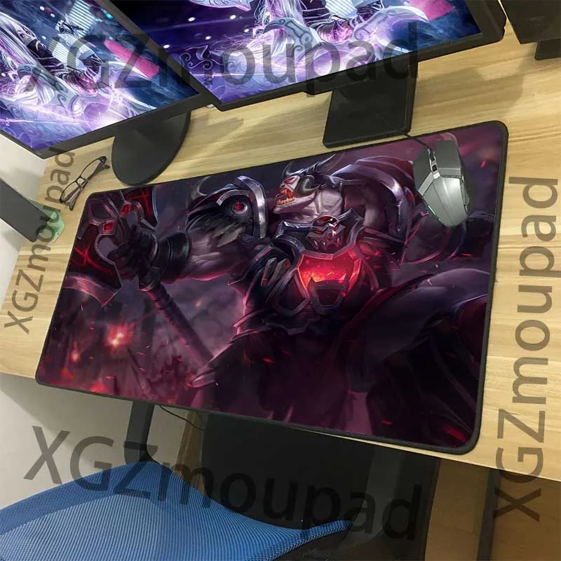 Большой игровой коврик для мыши XGZ на заказ с Черным Замком офисного компьютера