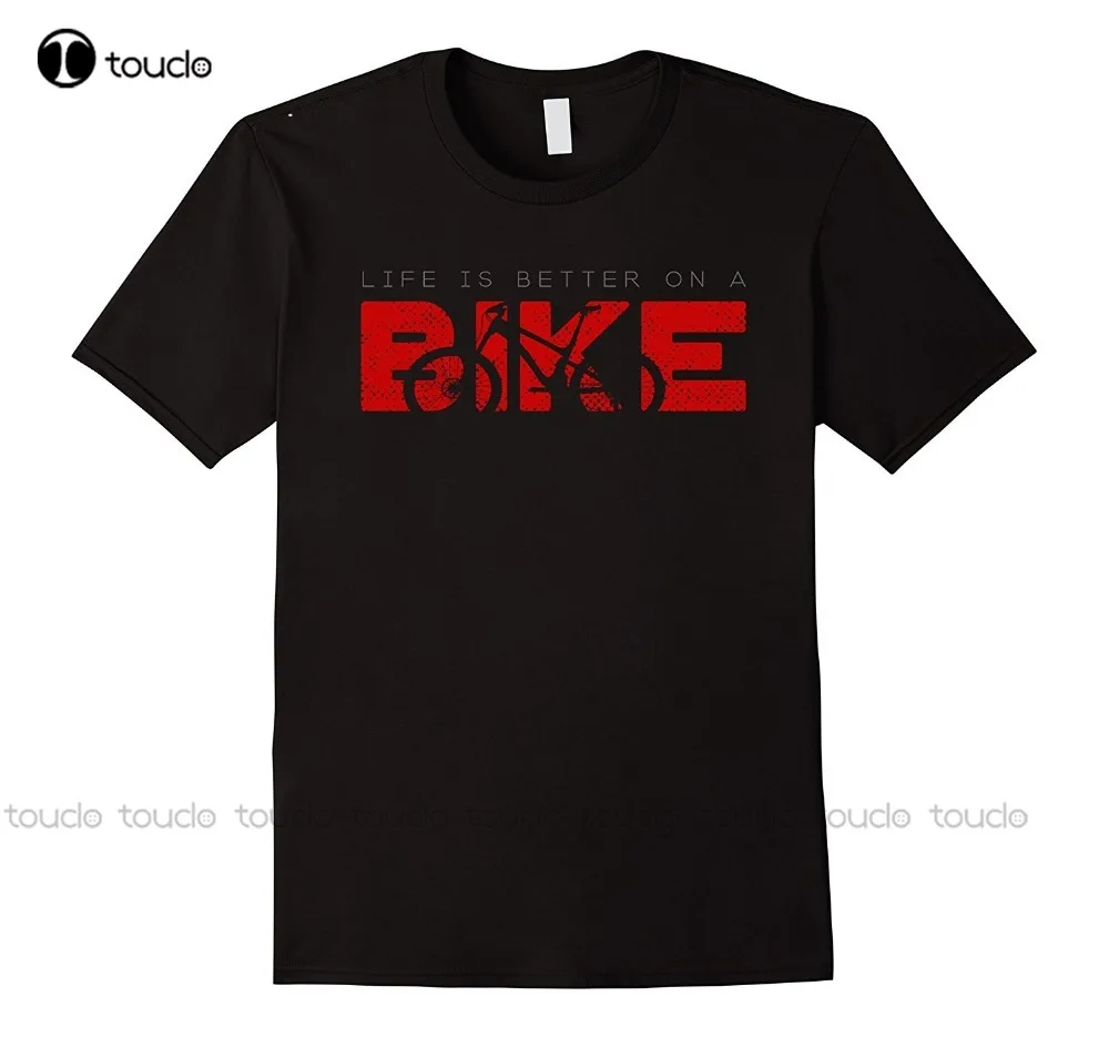 

New Mens T Shirts Life Is Better On A Biker Mountain Biker T Shirt Tee Shirt Custom Aldult Teen Unisex Fashion Funny New