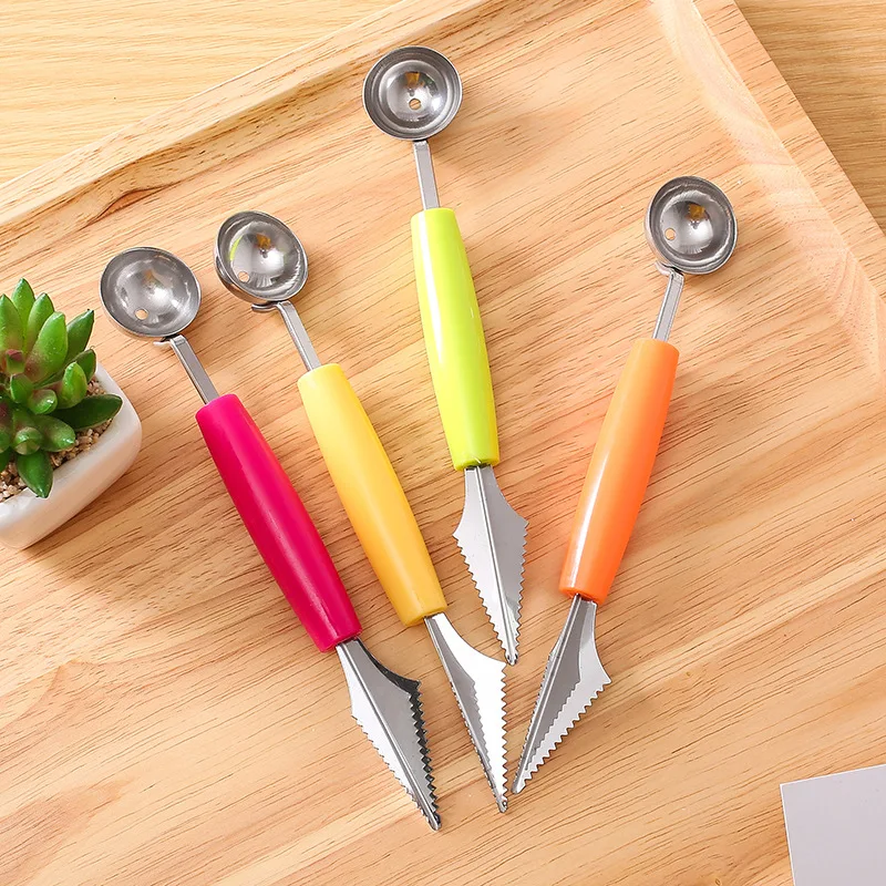 

Fruit Ice Cream Dig Ball Scoop DIY Assortment Creative Digging Spoon Watermelon Melon Carving Knife Cutter Kitchen Gadgets