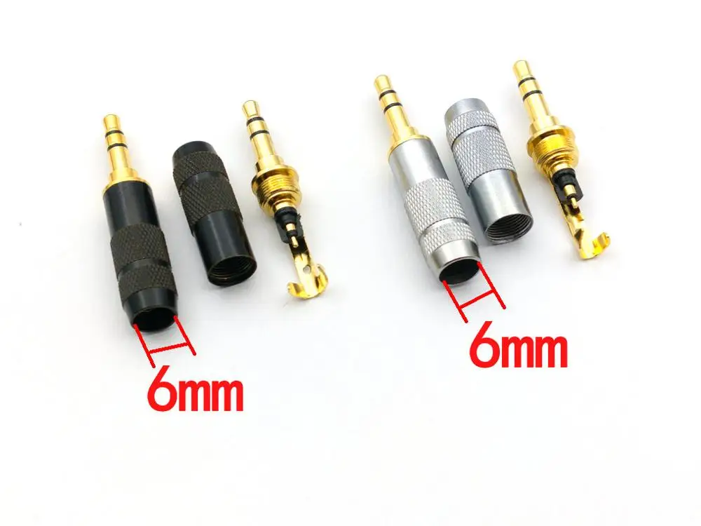 2 шт. стерео 3 5 мм полюсный ремонт разъем для наушников Кабельный