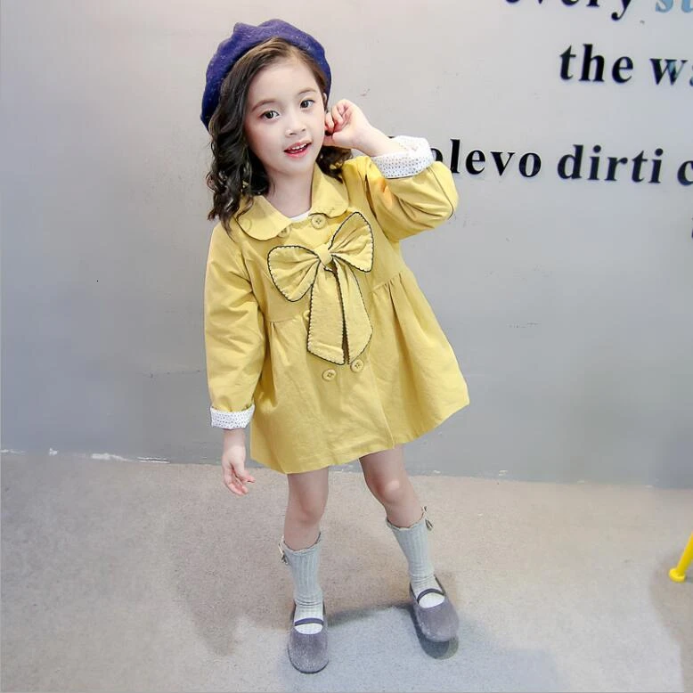Осенние детские куртки в европейском стиле; модное manteau enfant fille; милое пальто и куртки в горошек для девочек; Casaco Menina; сезон весна - Цвет: As picture