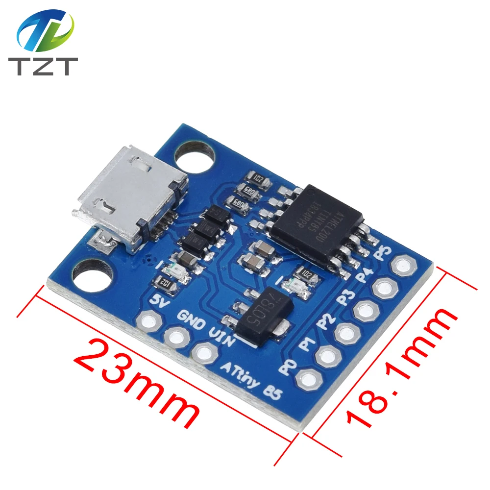 Синий черный TINY85 Digispark Kickstarter микро макетная плата ATTINY85 модуль для Arduino IIC IEC USB