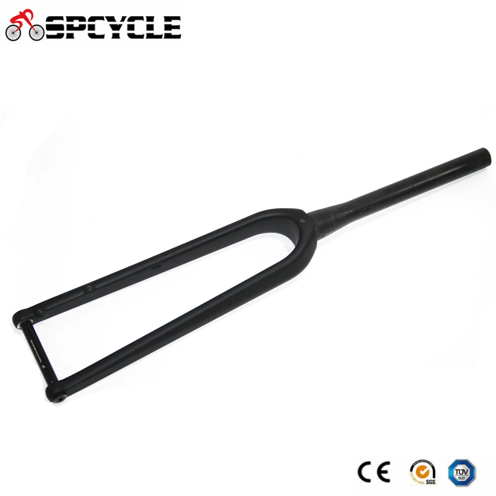 Велосипедная вилка Spcycle для циклокросса полностью карбоновая 100x15 мм сквозная ось