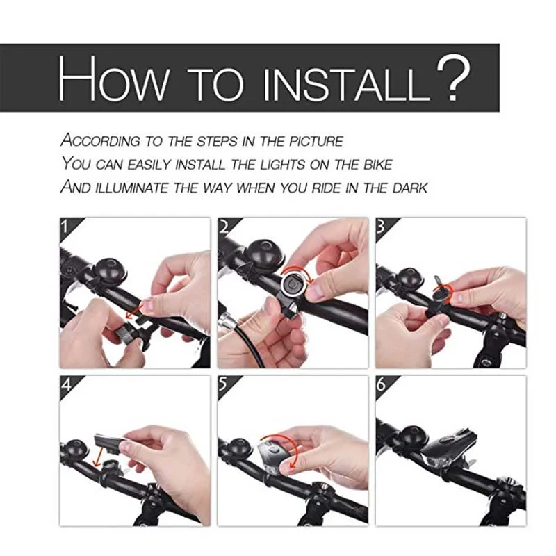 Фонасветильник велосипедный светодиодный суперяркий зарядка от USB | Спорт и