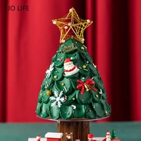 jo life turntable christmas tree cake stand rotatable baking pastry decoration tool