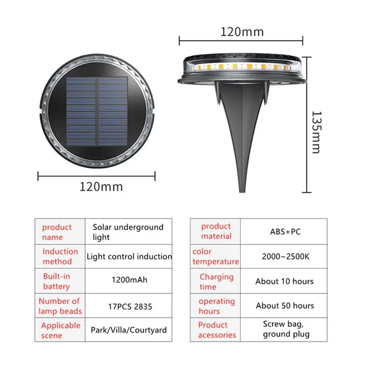 

8 LED Solar Lawn Yard Led Night Light Buried Solar Garden Light IP65 Waterproof Outdoor PathWay Floor Under Ground Spot Lamp