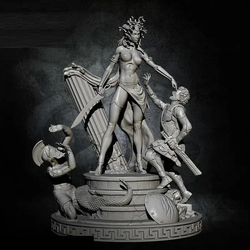1:32 Scale Resin Figure Unpainted Model Kit Queen Medusa Collect Unassambled I1J0 | Игрушки и хобби