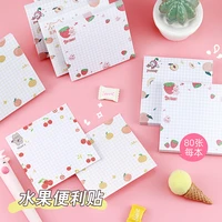 80pcspack fruits theme cute memo pad stickers decal sticky notes scrapbooking kawaii notepad diy diary