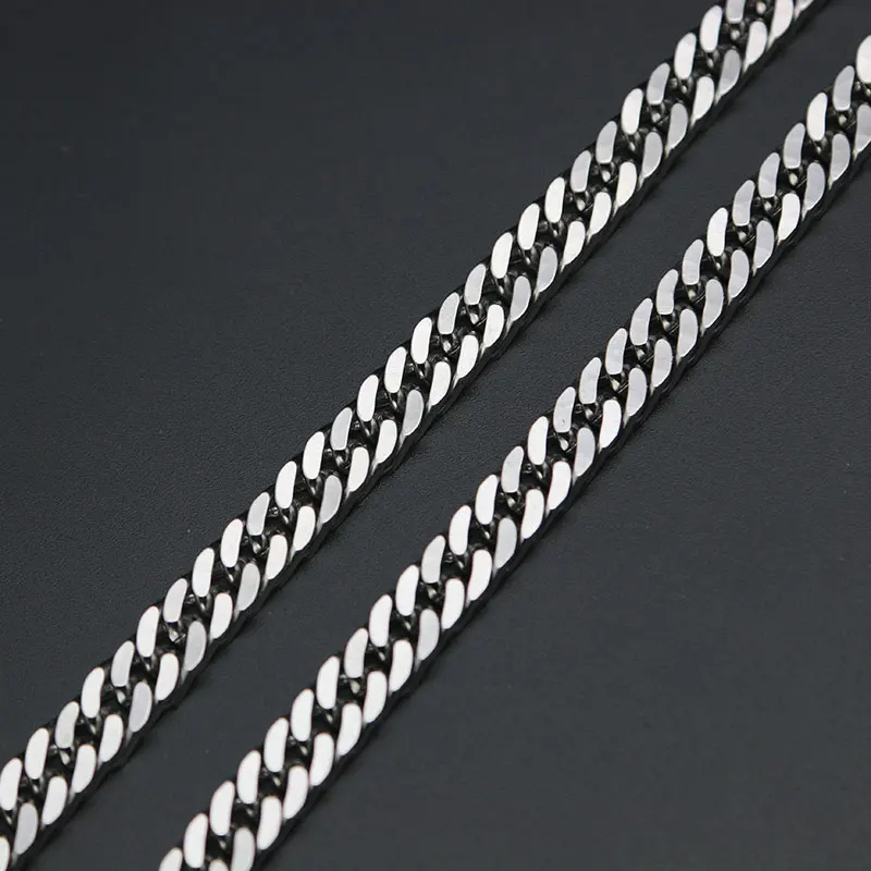 Цепочка гладкая из нержавеющей стали для мужчин и женщин|Цепочки| |