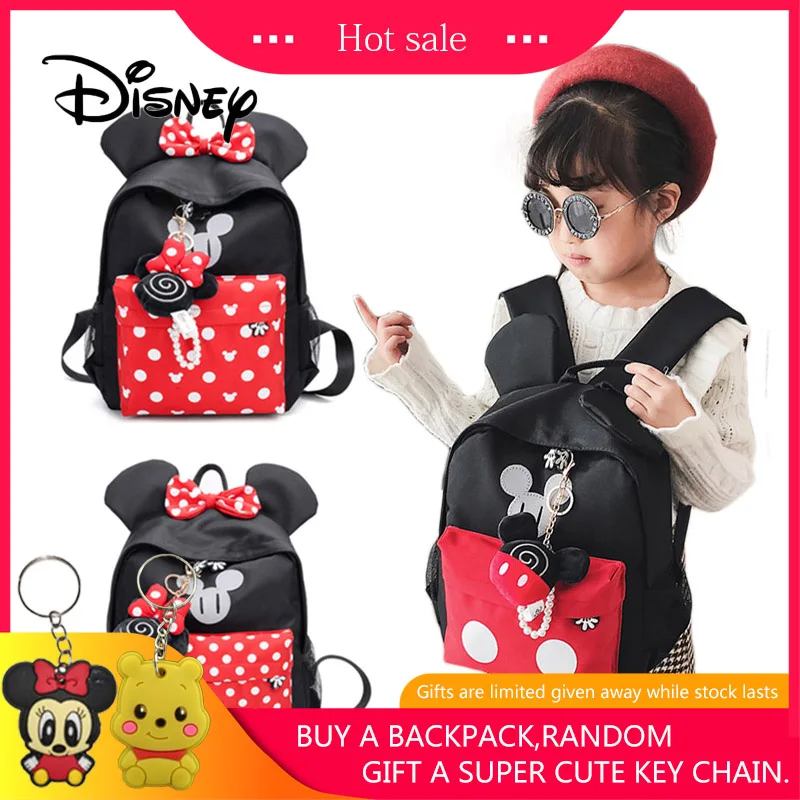 Рюкзак с Микки Маусом из мультфильма от 3 до 6 лет для мальчиков и девочек детские
