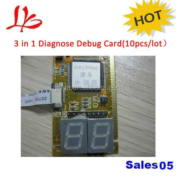 

mini 3 in 1 PCI-E laptop notebook diagnose debug card for laptop motherboard detection