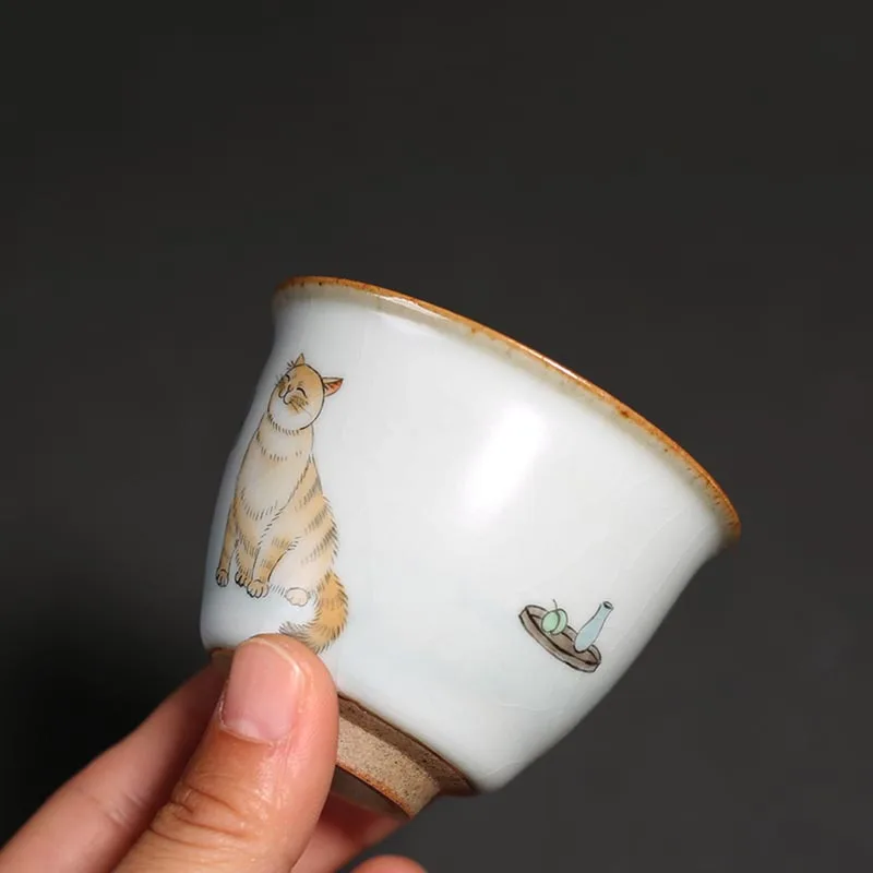 Чайные чашки 70 мл для китайской печи керамическая чашка мастер кунг фу ручная