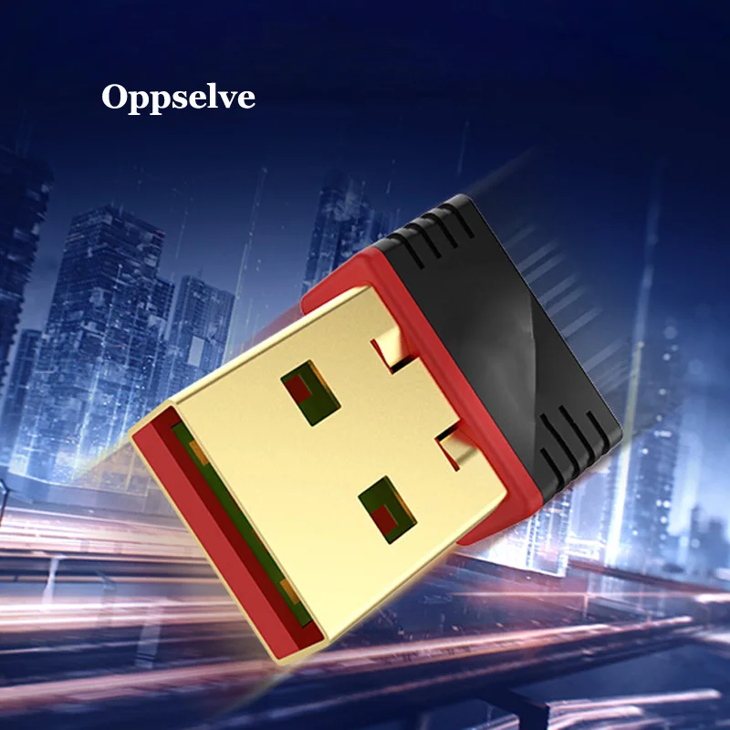 Oppselve Mini USB WiFi адаптер 150 Мбит/с Wi-Fi для ПК 2 4G Ethernet ключ сетевая карта антенны
