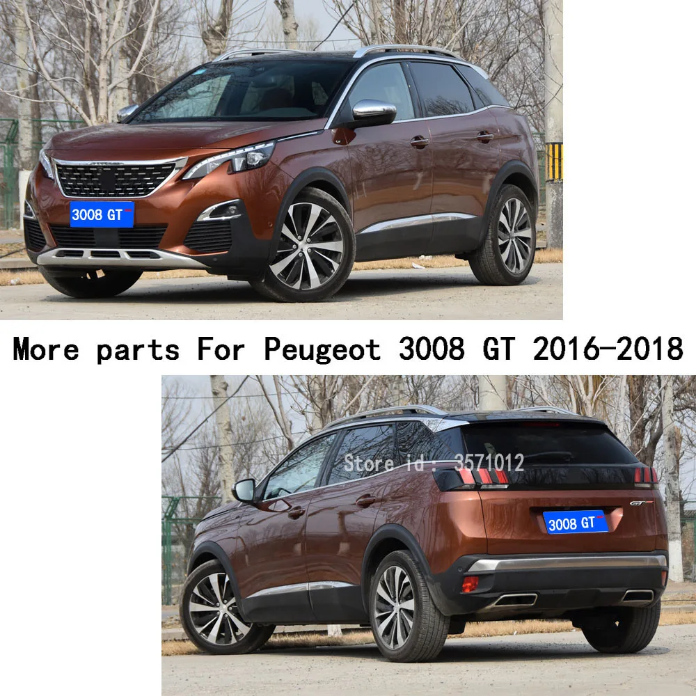 

For Peugeot 3008 GT 3008GT 2016 2017 2018 2019 2020 Car Stick Frame Detector Inside Door Audio Speak Sound Ring Lamp Trim 4pcs