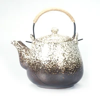 chinese style ceramic teapot loop handled teapot with strainer dining room tea kettle 1 liter 1 5 liters household