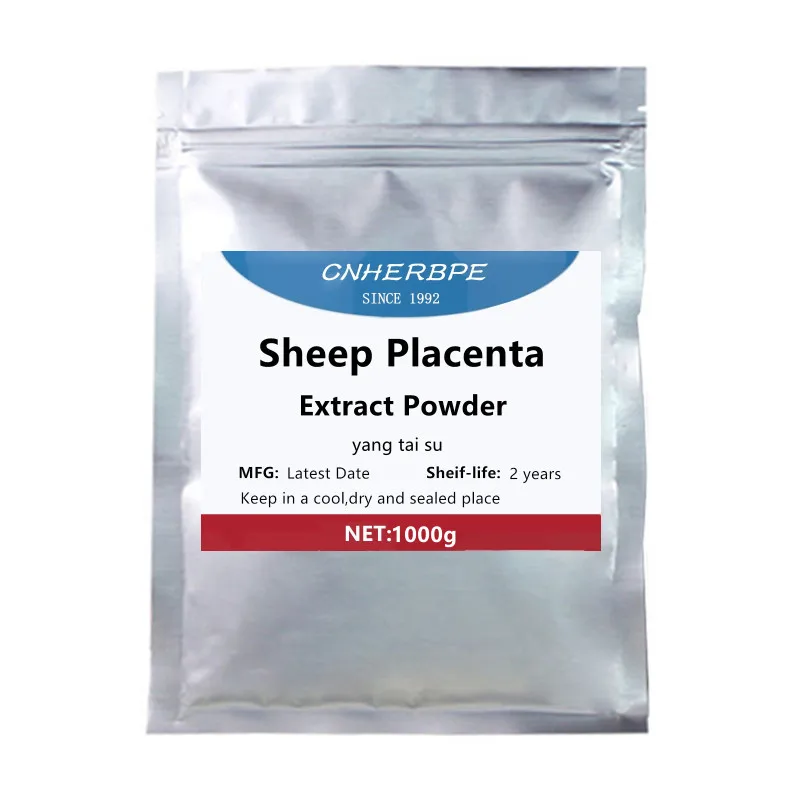 

50-1000g High Quality Sheep Placenta Extract Powder,Yang Tai Su,beautify, whiten skin and remove spots,Free Shipping