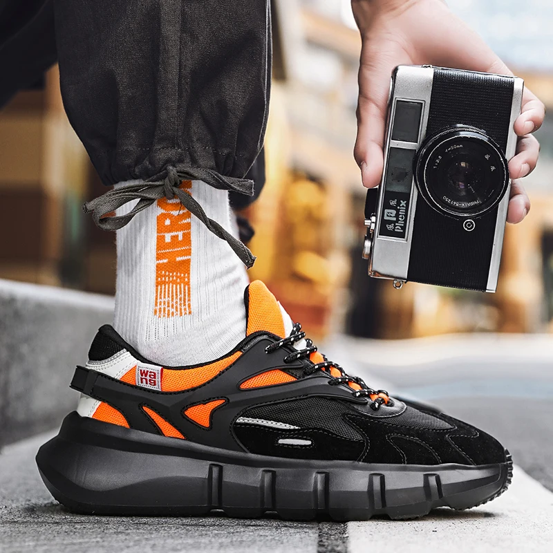 

Super Cool Sport Shoes For Men High Quality Mens Running Shoes Luxury Brand Gym Sneakers Boy Thick Bottom Athletic Men Footwear