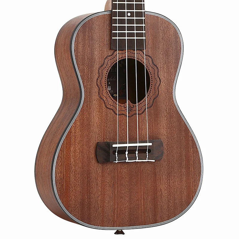 

Yael 23 Inch Concert Ukulele 4 String Hawaiian Mini Guitar Uku Coffee Acoustic Guitar Mahogany Rosewood