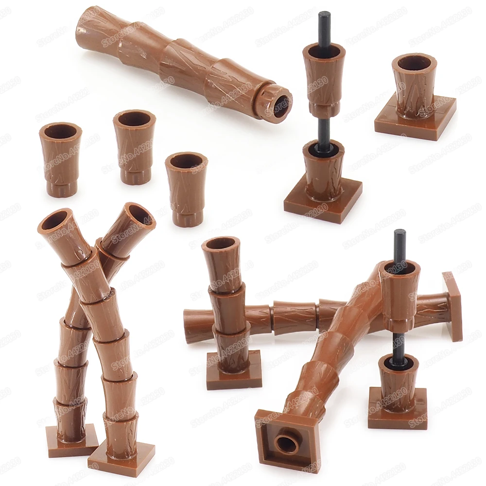 Модели деревьев ствол пальмы детали конструктора МОК вид на улицу сборные