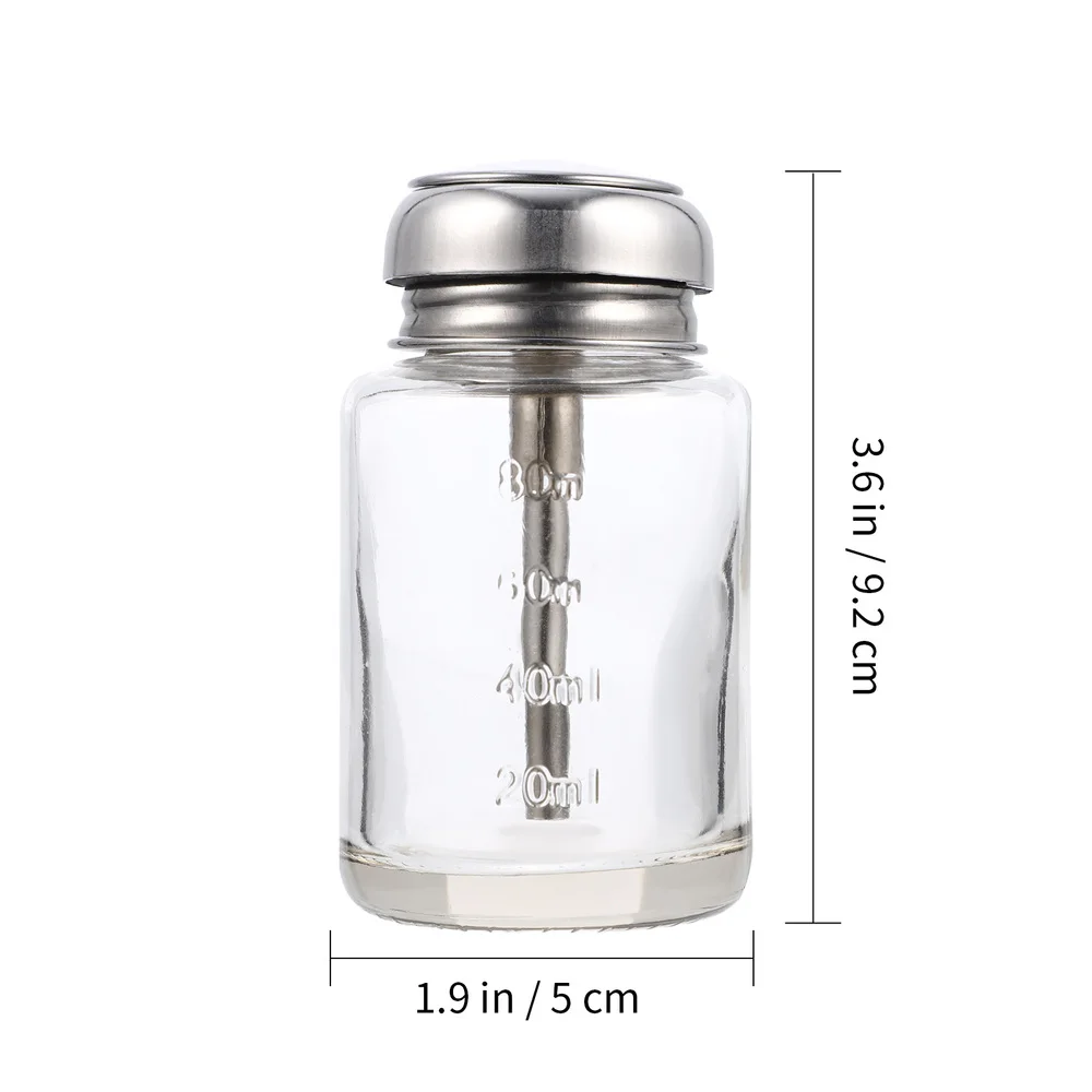 

100ml Empty Alcohol Dispenser Bottle Cosmetic Nail Polish Remover Storage Bottle