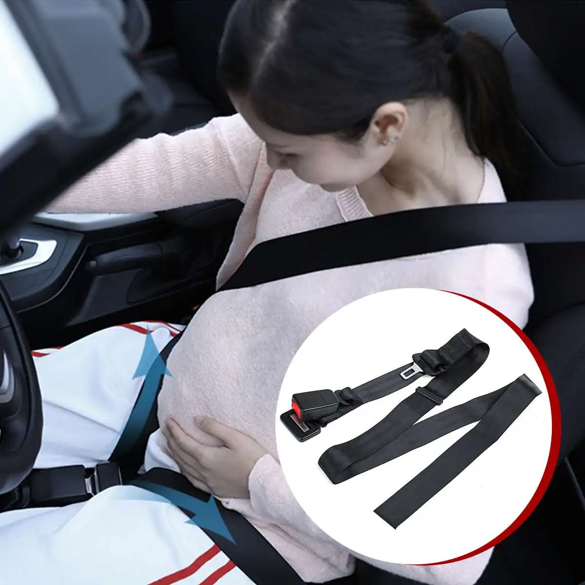 

Ремень безопасности для беременных, автомобильный ремень безопасности для беременных и будущих мам, регулирующий Удобный безопасный защит...