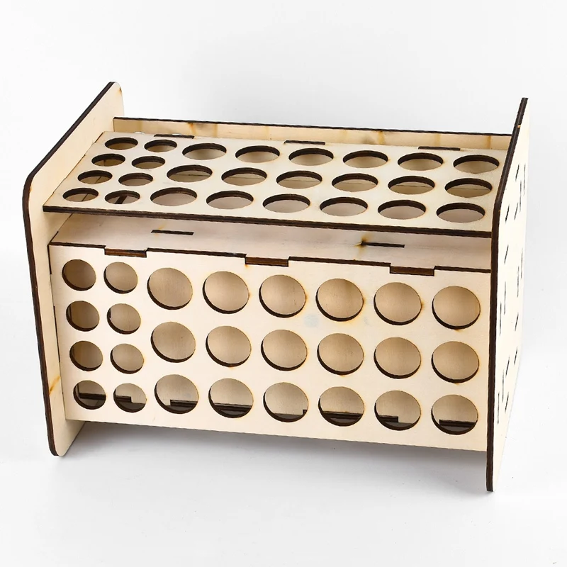 

Hot 113 Holes DIY WoodenEssential Oil Bottle Storage Display Stand Tools