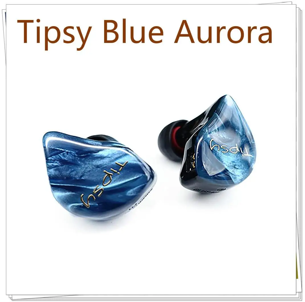 Типсы синий Аврора уравновешенного якоря BA с функцией подачи Хай Фай музыки и