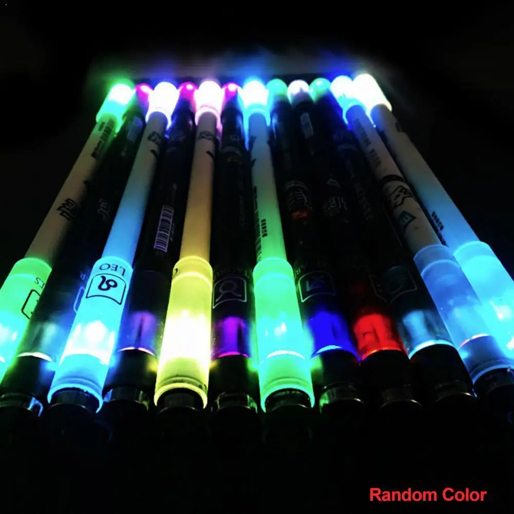 

Illuminate Rotating Pen Gaming Kids Students Writing Toy Colorful Competition Ballpoint Pen Stationery School Supplies