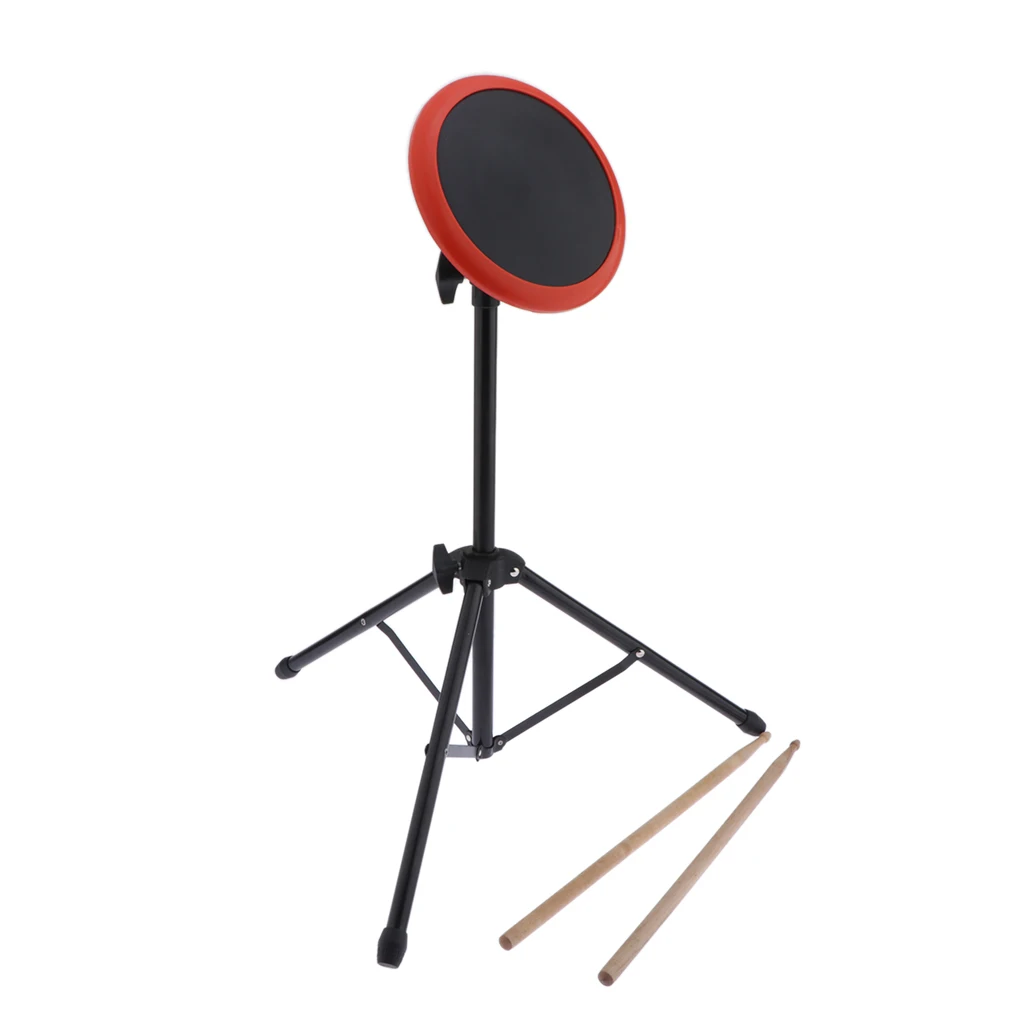 Drummer Practice Pad 6inch with Portable Tripod Stand Drumsticks and Bag | Спорт и развлечения