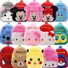 Модная симпатичная детская школьная сумка, плюшевый Детский рюкзак с 3D мультипликационным принтом животных, школьная мини-сумка для девочек и дошкольников