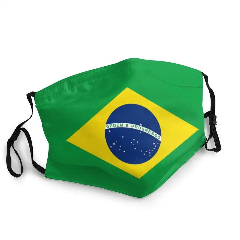 

Бразилия маска с флагом для взрослых Для мужчин против дымки маски защитный респиратор многоразовый рот муфельная печь