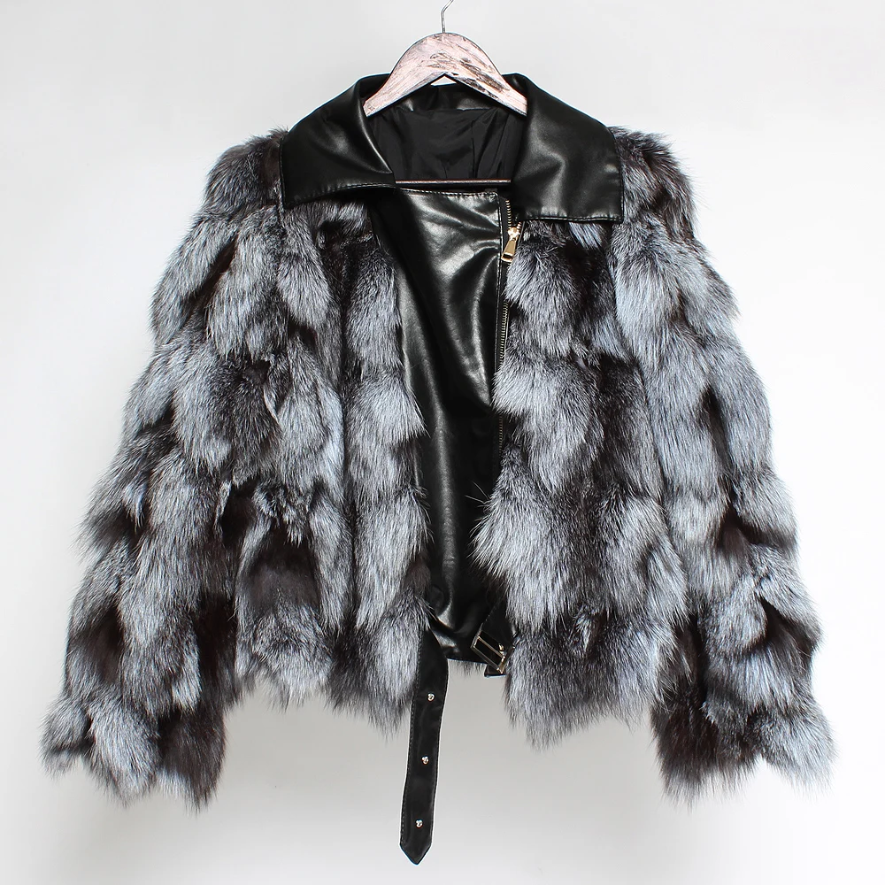 Роскошные российские женские шубы из натурального Меха чернобурки зимнее теплое