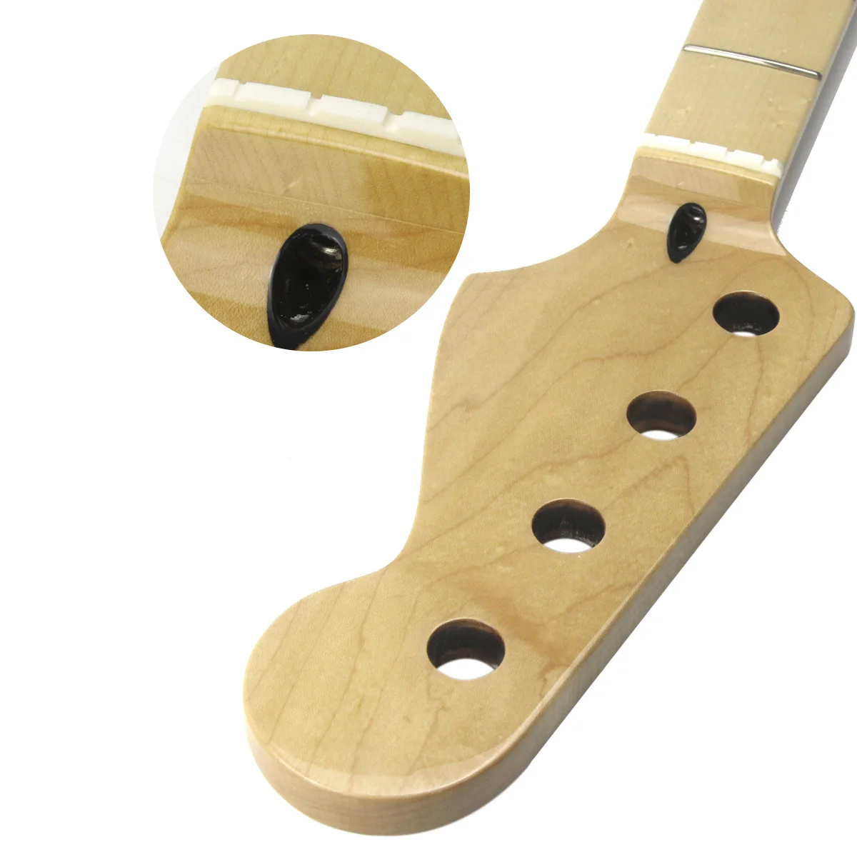 FLEOR 1 шт. 21 Fret Bass Neck кленовый гриф глянцевый сатин для PB JB бас гитара шеи части