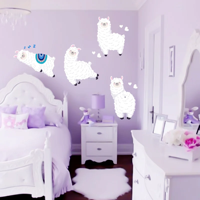 4 Piece Camel Wall Stickers Child Girl Bedroom Art Baby Care Applique |