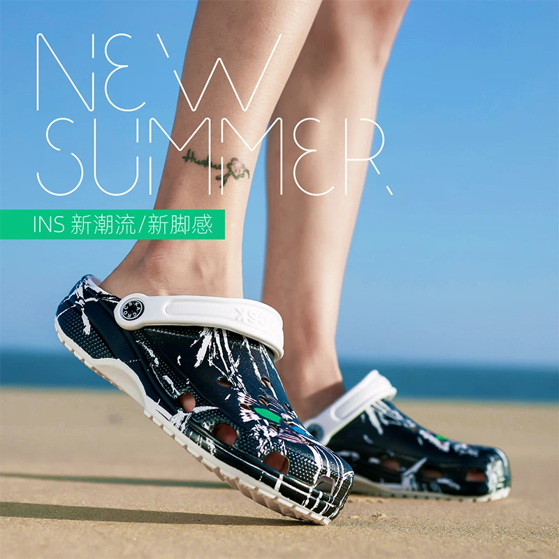 UNN мужские тапочки сандалии летние повседневные мягкие массажные