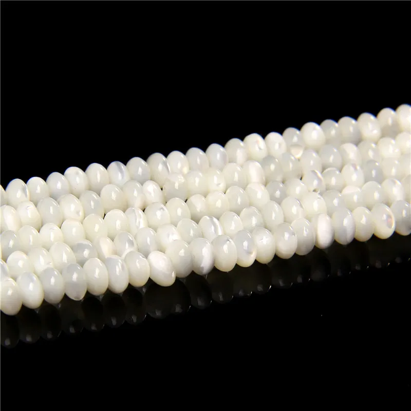 3x5 мм натуральный жемчуг устричная ракушка круглые бусины Abacus Перламутровые