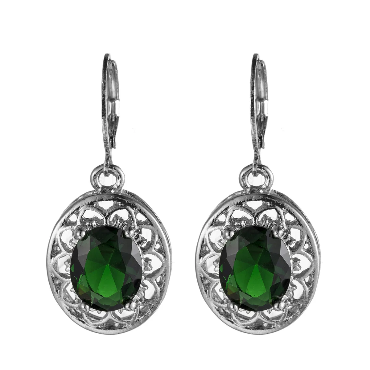 

Hot Selling Zircon Fashion Jewelry Earrings In Europe And America In 2021 New Creative Hollow Petal Zircon Ladies Earrings