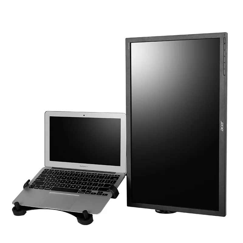 

NBSilence Laptop Mount & Monitor Mount Notebook Support Bracket LCD Arm Desk Stand fit for 10"-30" Monitor & 10"-17.3" Laptop