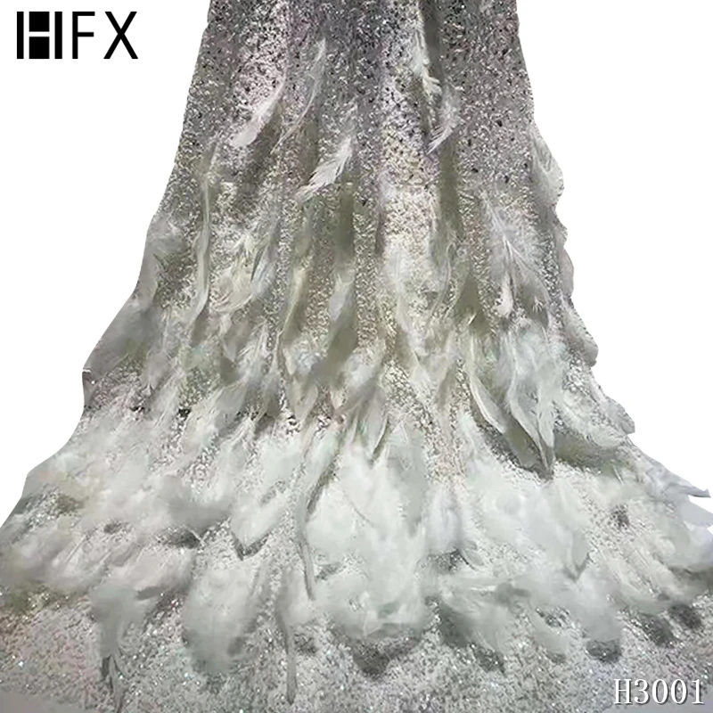 HFX африканская кружевная ткань 2020 высококачественное кружево французский тюль