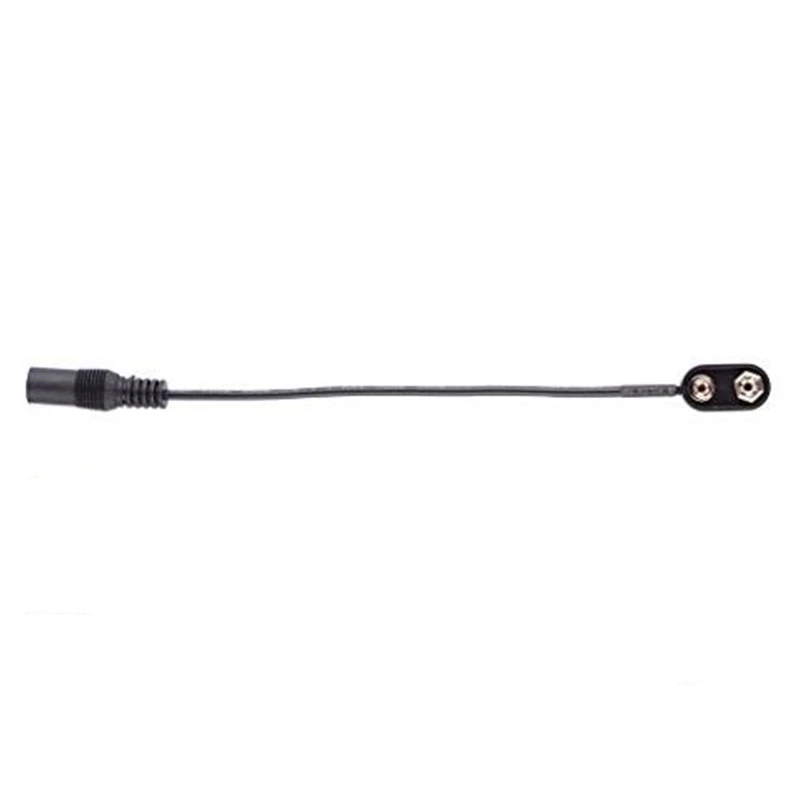 5 Pcs 9V Battery Power DC Connector Female Snap Clip Adapter 9 V Wire Holder Cable for Guitar Effect Pedal | Спорт и развлечения
