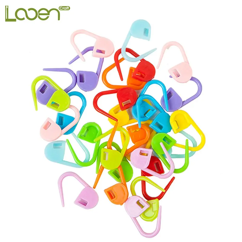 

20pcs-120pcs Plastic Stitch Markers Mix Colors Knitting Crochet Tool Locking Stitch Knitting Holder Needle Sewing Accessories