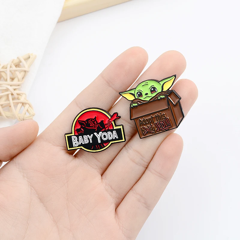 

Baby Enamel Pin Custom Brooch Strong Soup Cup Adopt Box Cute Badge for Bag Lapel Pin Buckle Animal Jewelry Gift for Fans
