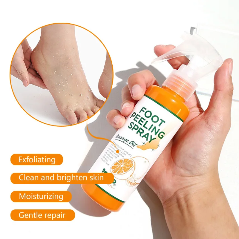 

Бриллиантовый спрей для пилинга ног, натуральная оранжевая эссенция для педикюра, мертвой кожи, бриллиантовая маска, инструмент для ухода з...