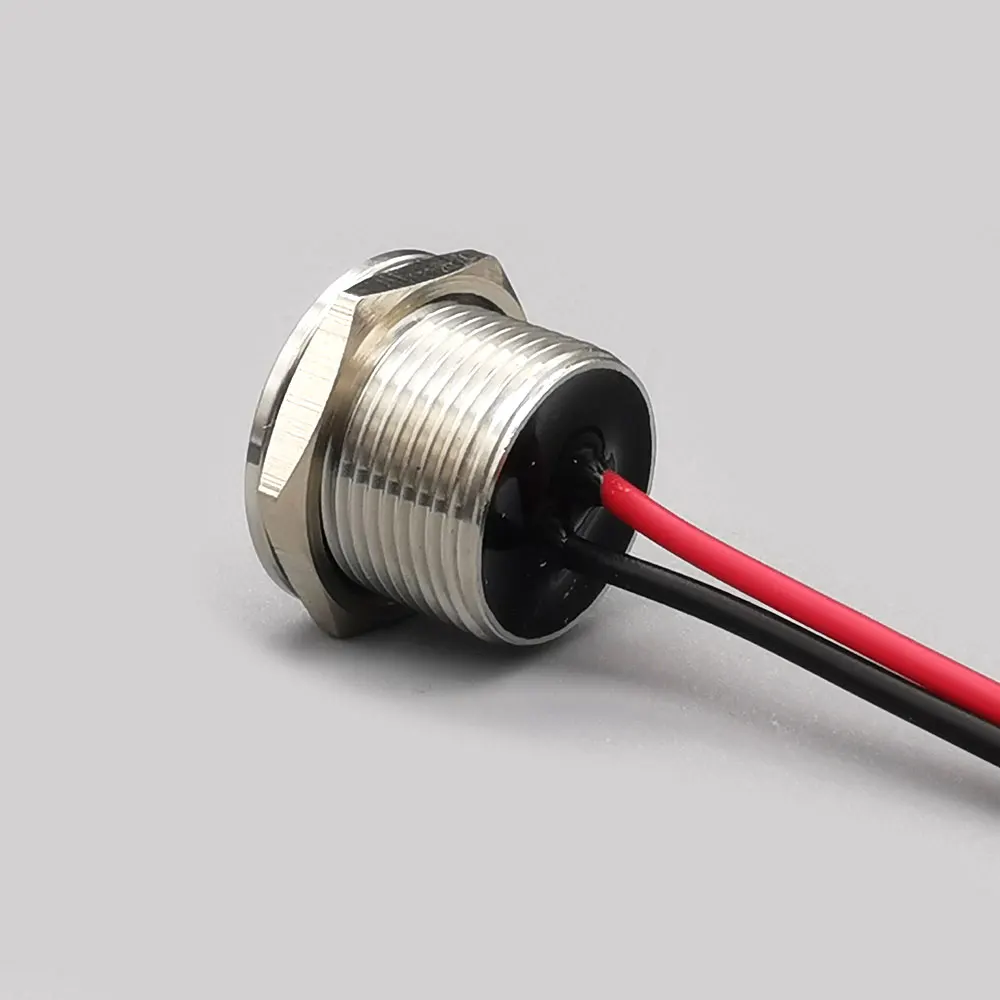 

Пьезосенсорные водонепроницаемые переключатели вкл/выкл из нержавеющей стали, 16 мм, степень открытия IP68, провод 30 см