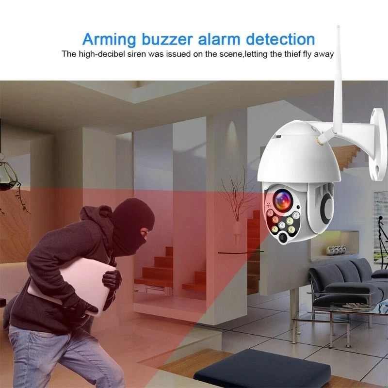 

Baby Sleeping Monitors CameraOutdoor Waterproof Wireless WIFI Security IP Camera 1080P Speed Dome with Seven Night Vision Lights