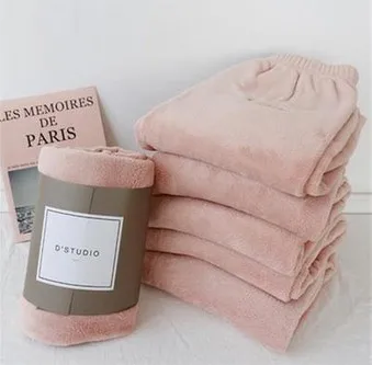 CALOFE зимние плюшевые штаны для отдыха женская домашняя пижама пижамные с